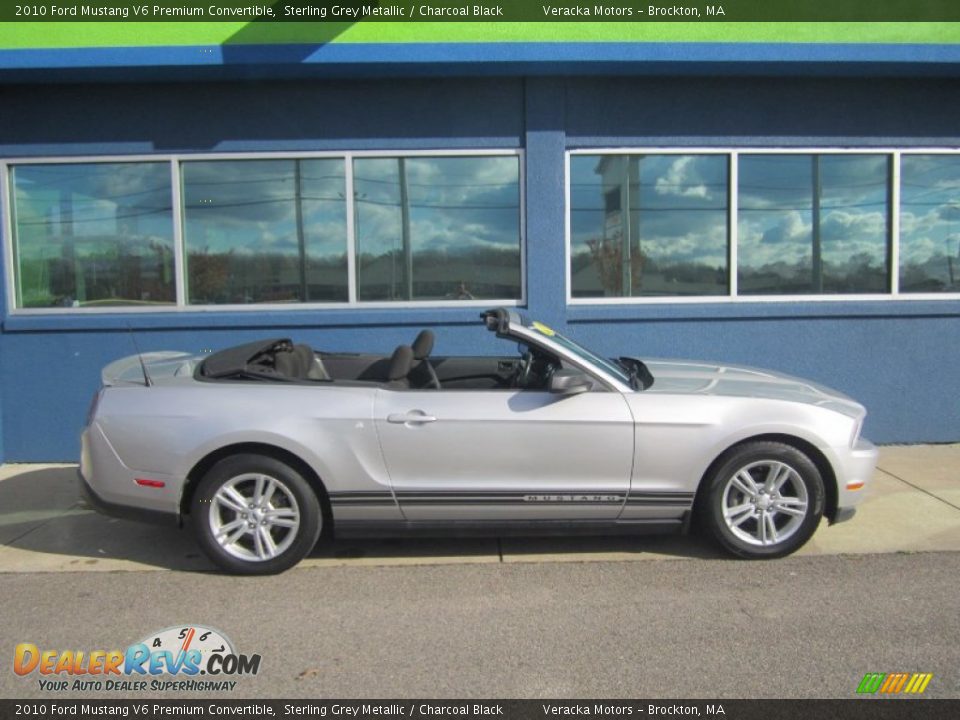 2010 Ford Mustang V6 Premium Convertible Sterling Grey Metallic / Charcoal Black Photo #6