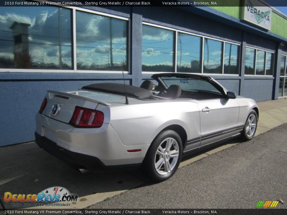 2010 Ford Mustang V6 Premium Convertible Sterling Grey Metallic / Charcoal Black Photo #8