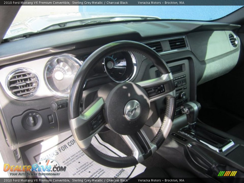 2010 Ford Mustang V6 Premium Convertible Sterling Grey Metallic / Charcoal Black Photo #9