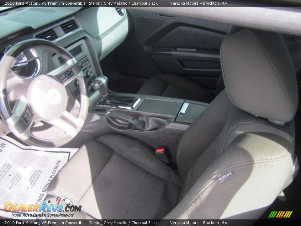 2010 Ford Mustang V6 Premium Convertible Sterling Grey Metallic / Charcoal Black Photo #10