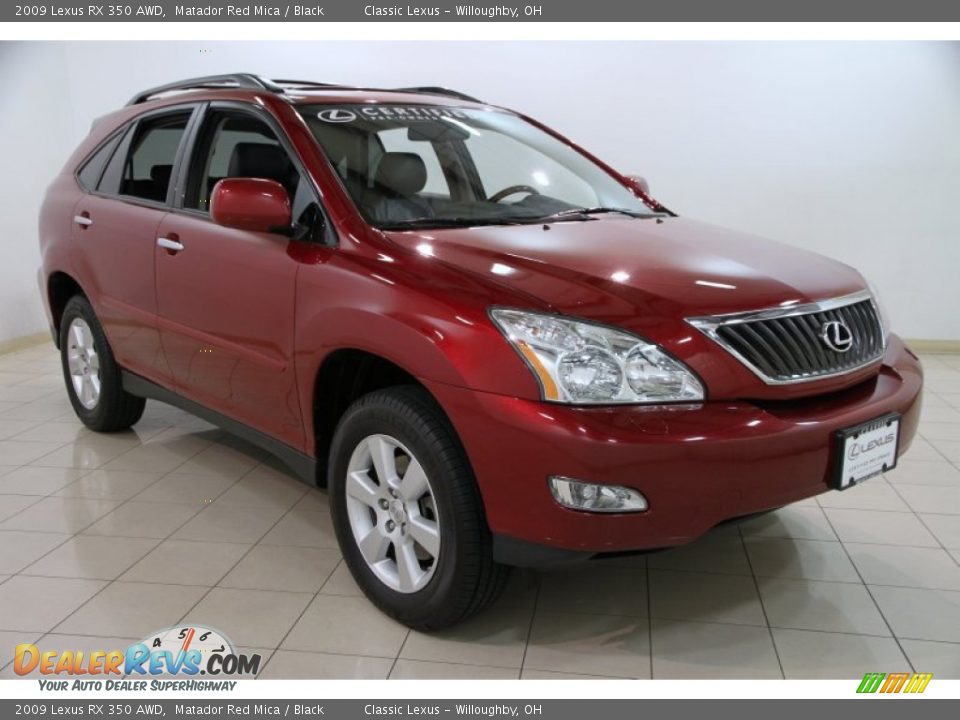 2009 Lexus RX 350 AWD Matador Red Mica / Black Photo #1