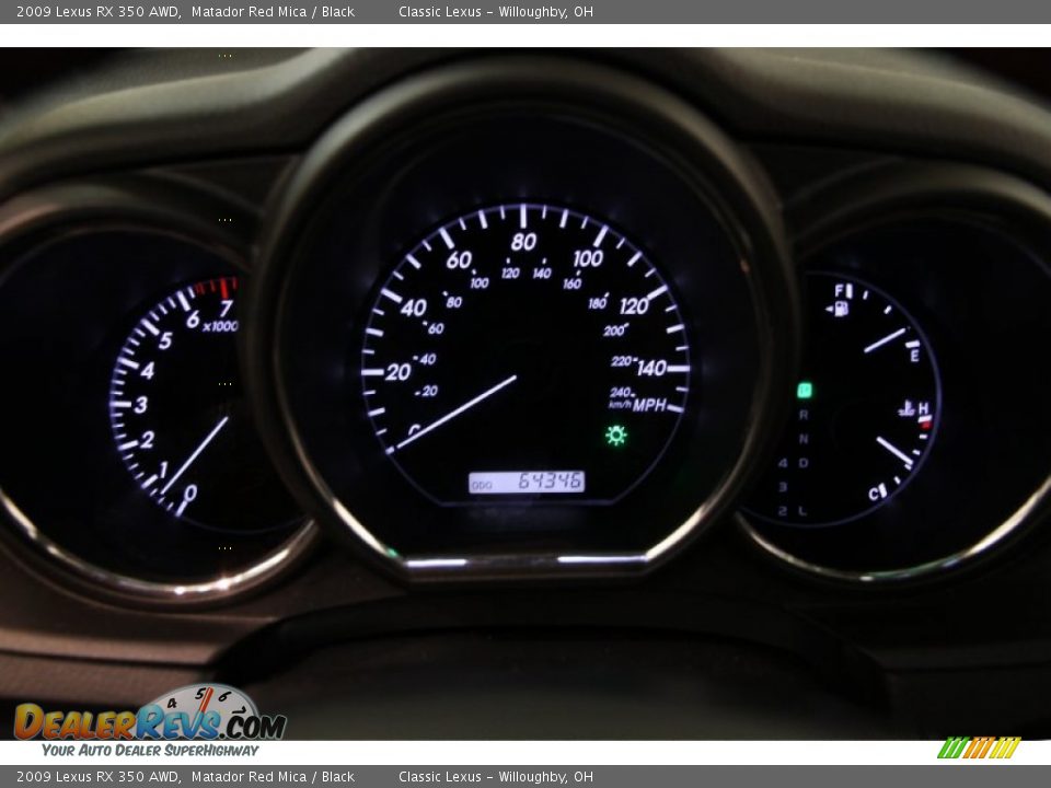 2009 Lexus RX 350 AWD Gauges Photo #9