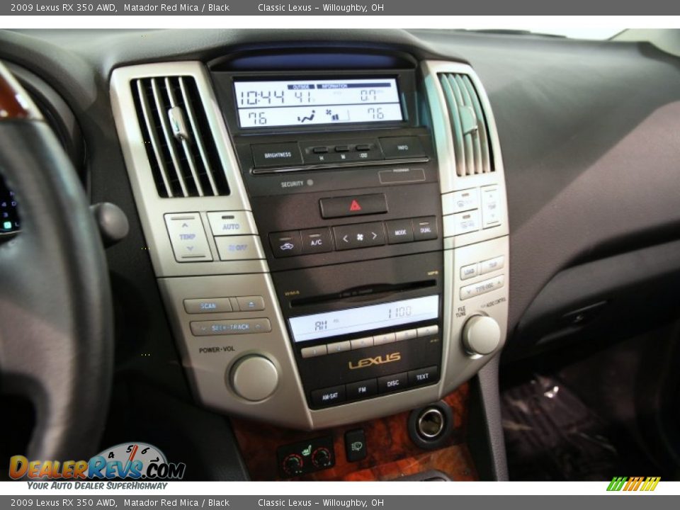 2009 Lexus RX 350 AWD Matador Red Mica / Black Photo #10