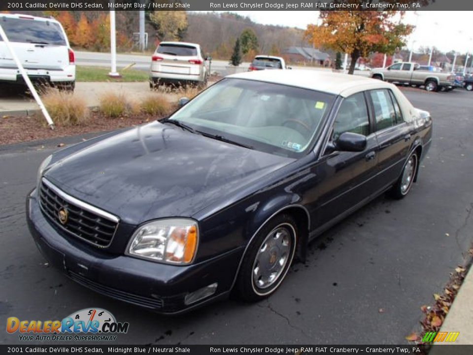 2001 Cadillac DeVille DHS Sedan Midnight Blue / Neutral Shale Photo #4