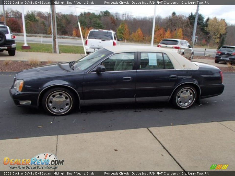 2001 Cadillac DeVille DHS Sedan Midnight Blue / Neutral Shale Photo #5