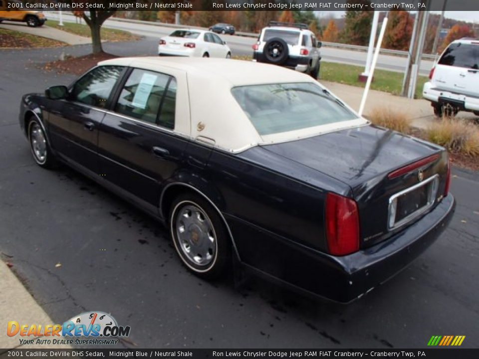 2001 Cadillac DeVille DHS Sedan Midnight Blue / Neutral Shale Photo #6