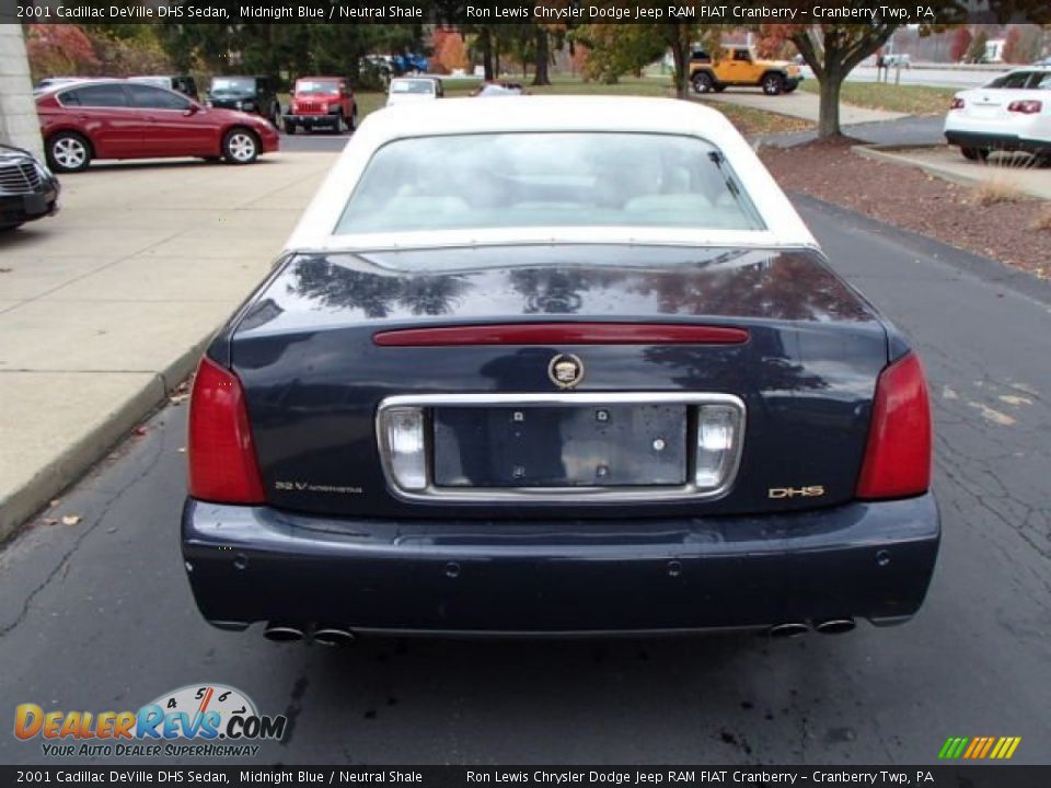 2001 Cadillac DeVille DHS Sedan Midnight Blue / Neutral Shale Photo #7