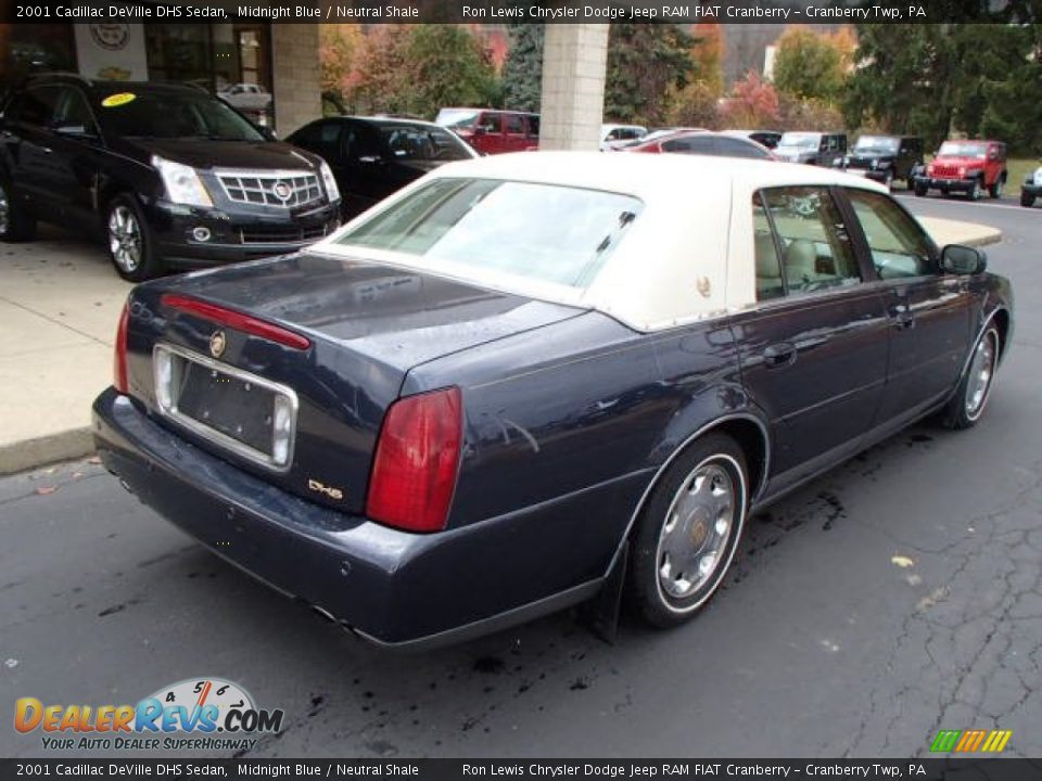 2001 Cadillac DeVille DHS Sedan Midnight Blue / Neutral Shale Photo #8