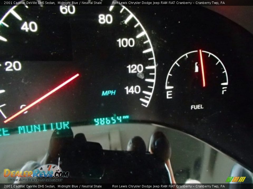 2001 Cadillac DeVille DHS Sedan Midnight Blue / Neutral Shale Photo #19