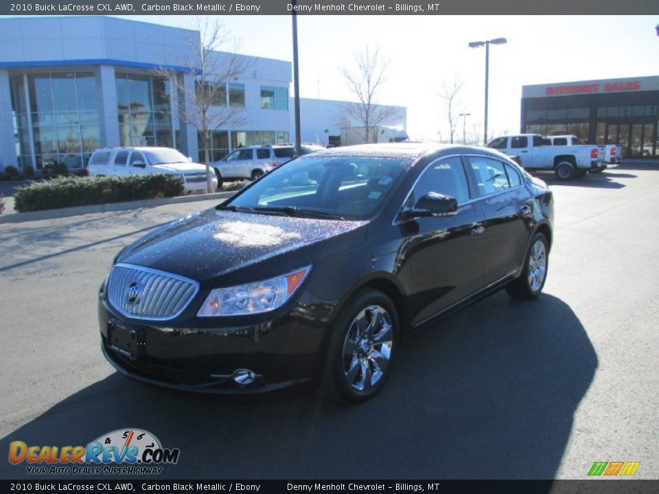 2010 Buick LaCrosse CXL AWD Carbon Black Metallic / Ebony Photo #2