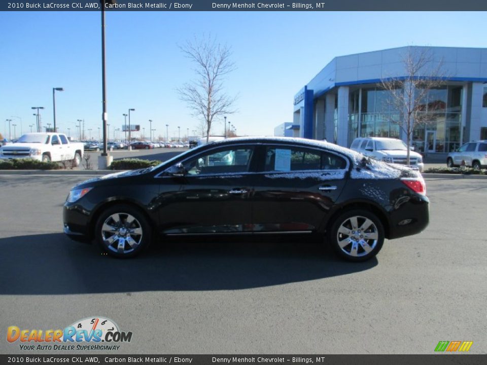 2010 Buick LaCrosse CXL AWD Carbon Black Metallic / Ebony Photo #3