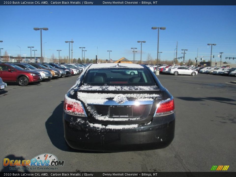 2010 Buick LaCrosse CXL AWD Carbon Black Metallic / Ebony Photo #5