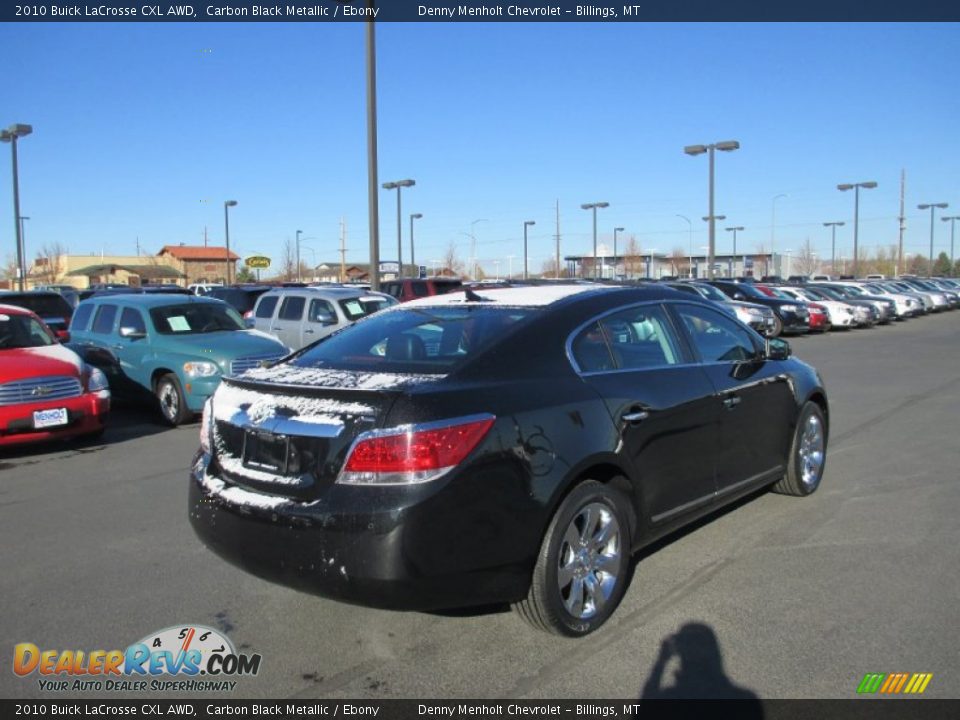 2010 Buick LaCrosse CXL AWD Carbon Black Metallic / Ebony Photo #6
