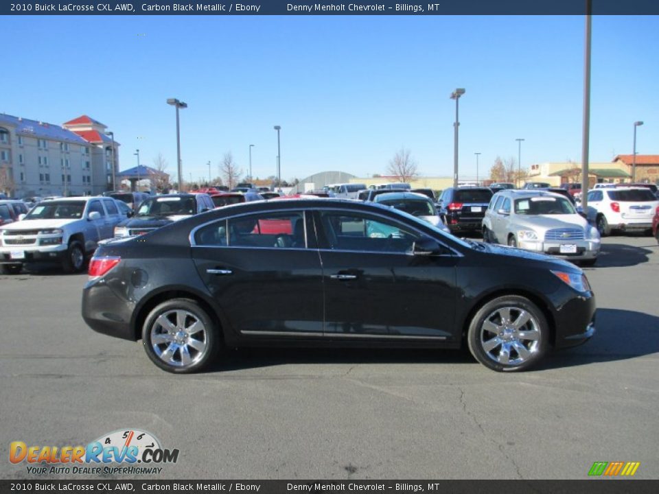 2010 Buick LaCrosse CXL AWD Carbon Black Metallic / Ebony Photo #7