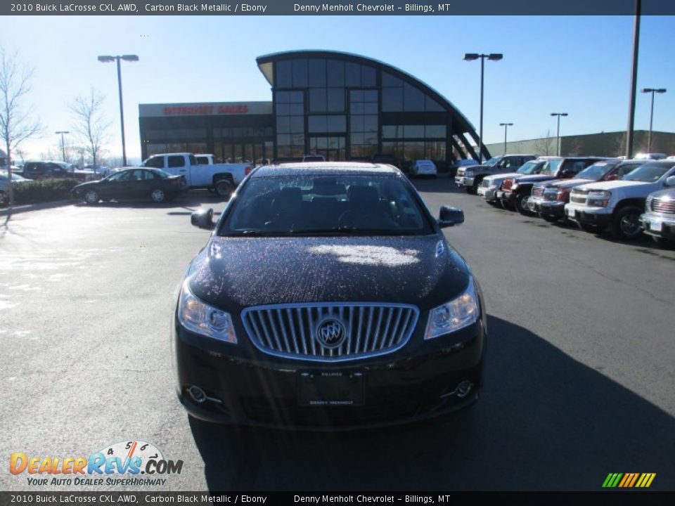 2010 Buick LaCrosse CXL AWD Carbon Black Metallic / Ebony Photo #8