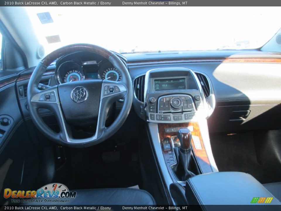 2010 Buick LaCrosse CXL AWD Carbon Black Metallic / Ebony Photo #11
