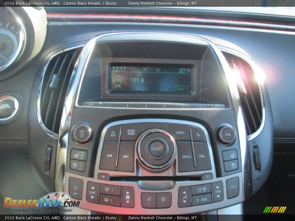 2010 Buick LaCrosse CXL AWD Carbon Black Metallic / Ebony Photo #17