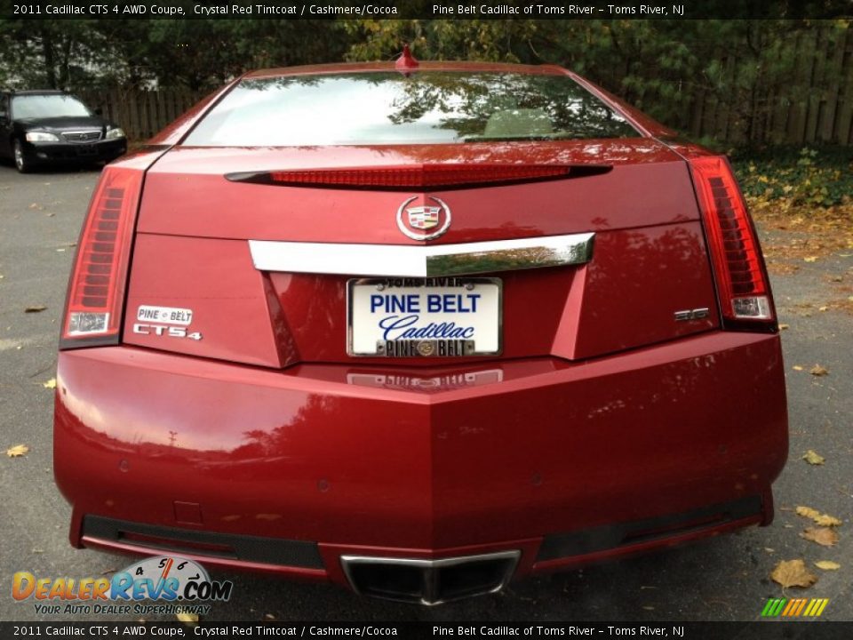 2011 Cadillac CTS 4 AWD Coupe Crystal Red Tintcoat / Cashmere/Cocoa Photo #6