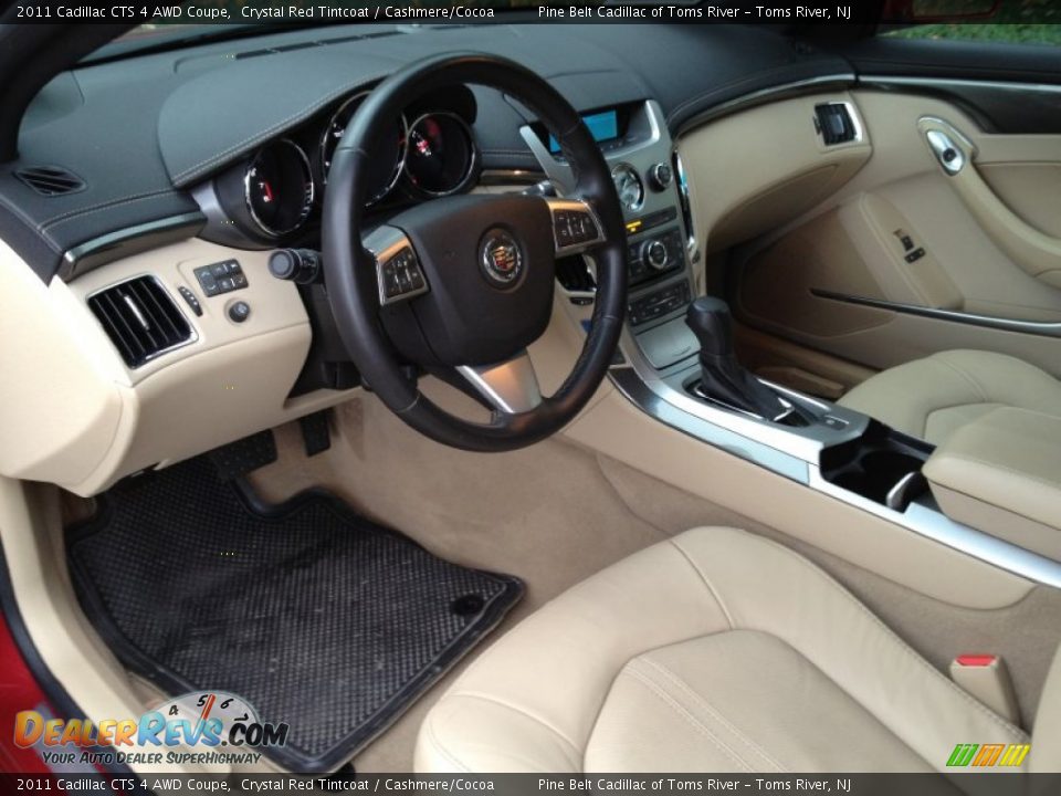 2011 Cadillac CTS 4 AWD Coupe Crystal Red Tintcoat / Cashmere/Cocoa Photo #8