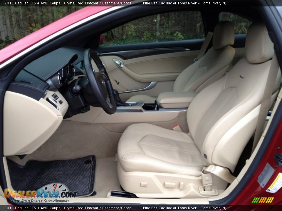 2011 Cadillac CTS 4 AWD Coupe Crystal Red Tintcoat / Cashmere/Cocoa Photo #9