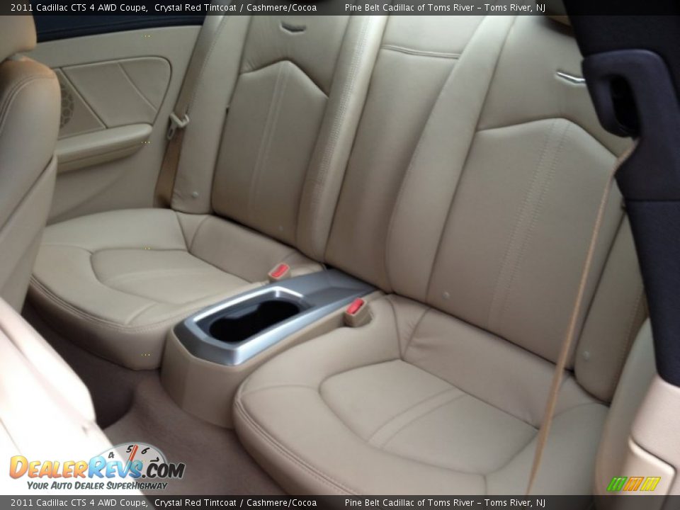 2011 Cadillac CTS 4 AWD Coupe Crystal Red Tintcoat / Cashmere/Cocoa Photo #12