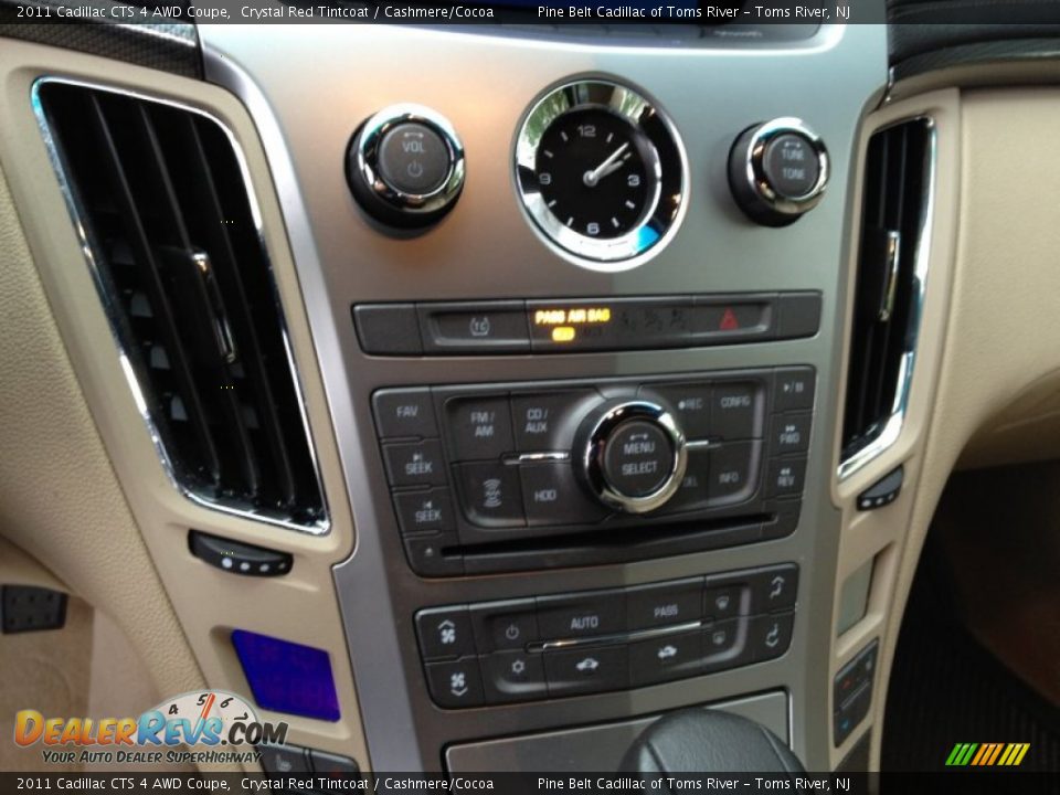 2011 Cadillac CTS 4 AWD Coupe Crystal Red Tintcoat / Cashmere/Cocoa Photo #14