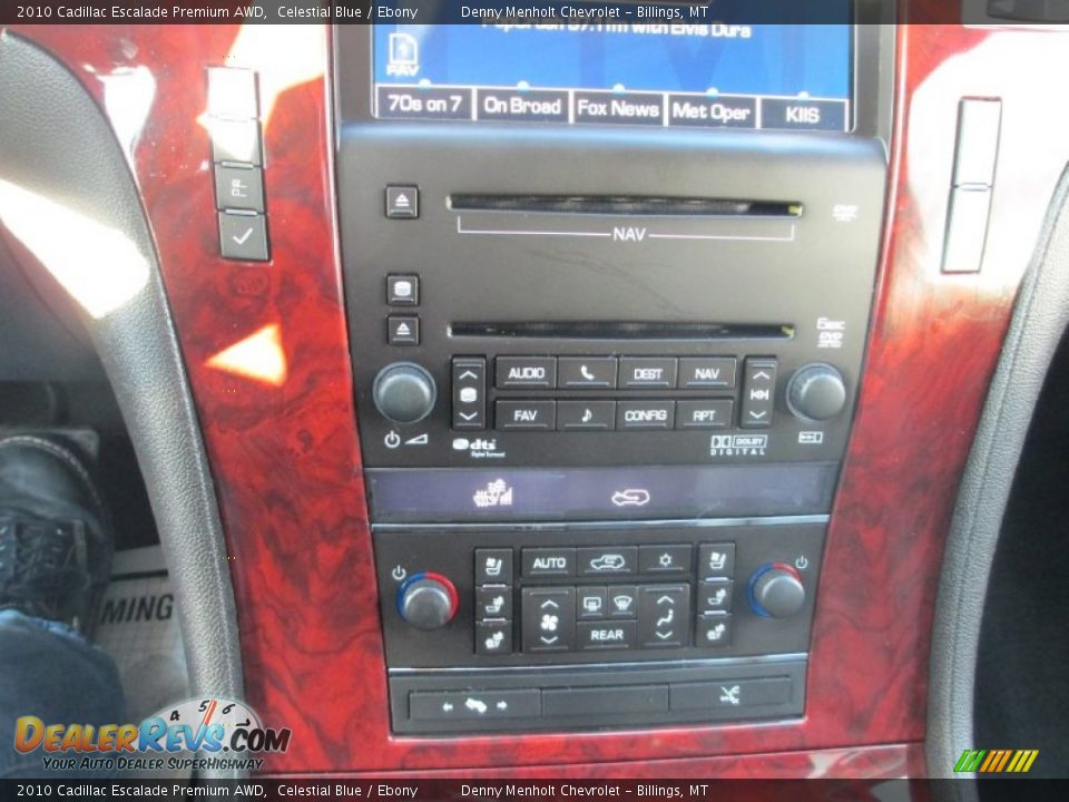 2010 Cadillac Escalade Premium AWD Celestial Blue / Ebony Photo #21