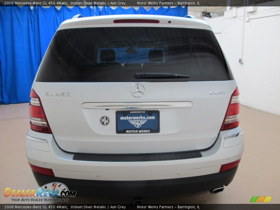 2008 Mercedes-Benz GL 450 4Matic Iridium Silver Metallic / Ash Grey Photo #7