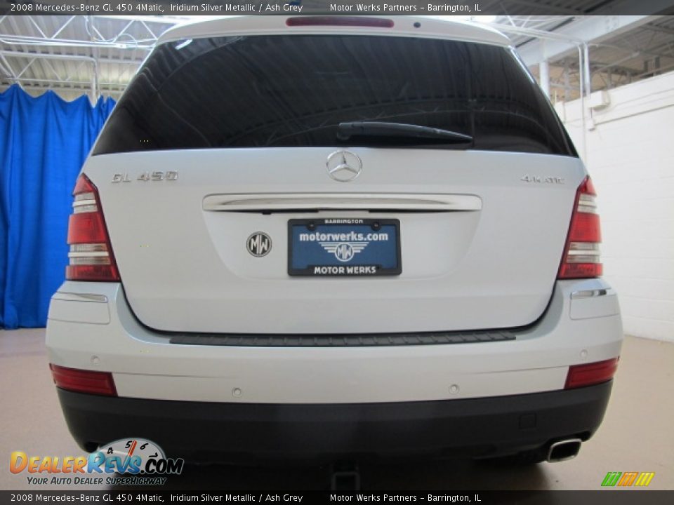 2008 Mercedes-Benz GL 450 4Matic Iridium Silver Metallic / Ash Grey Photo #8