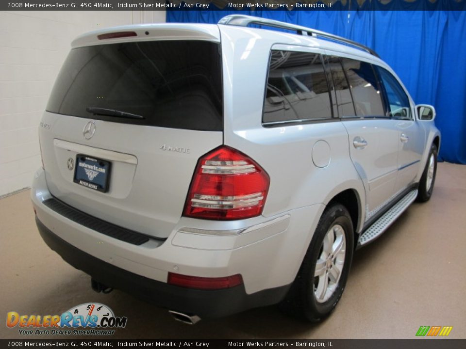 2008 Mercedes-Benz GL 450 4Matic Iridium Silver Metallic / Ash Grey Photo #9