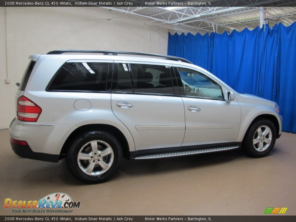 2008 Mercedes-Benz GL 450 4Matic Iridium Silver Metallic / Ash Grey Photo #10