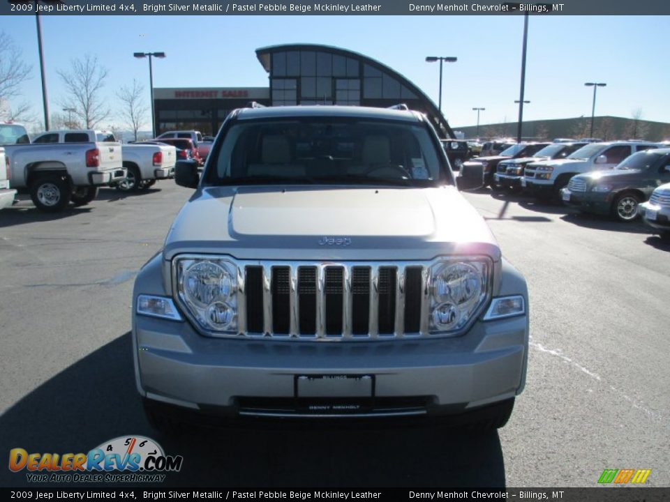 2009 Jeep Liberty Limited 4x4 Bright Silver Metallic / Pastel Pebble Beige Mckinley Leather Photo #8