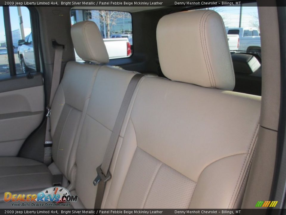 2009 Jeep Liberty Limited 4x4 Bright Silver Metallic / Pastel Pebble Beige Mckinley Leather Photo #9