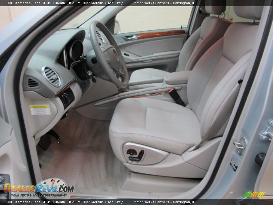 2008 Mercedes-Benz GL 450 4Matic Iridium Silver Metallic / Ash Grey Photo #17