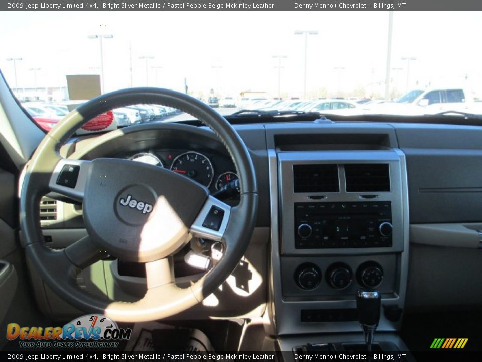 2009 Jeep Liberty Limited 4x4 Bright Silver Metallic / Pastel Pebble Beige Mckinley Leather Photo #13