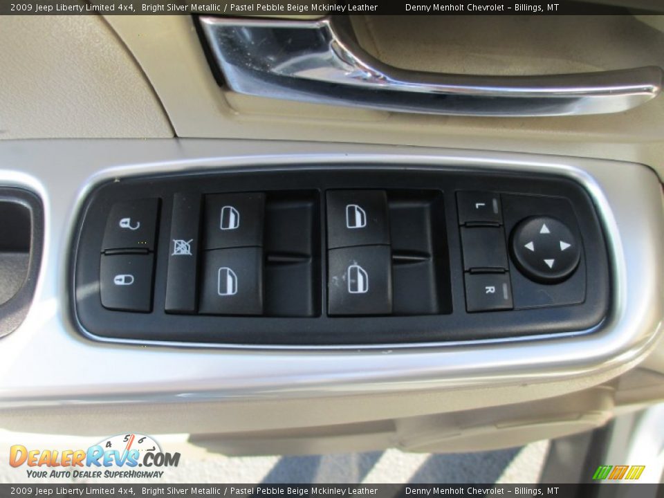 2009 Jeep Liberty Limited 4x4 Bright Silver Metallic / Pastel Pebble Beige Mckinley Leather Photo #15