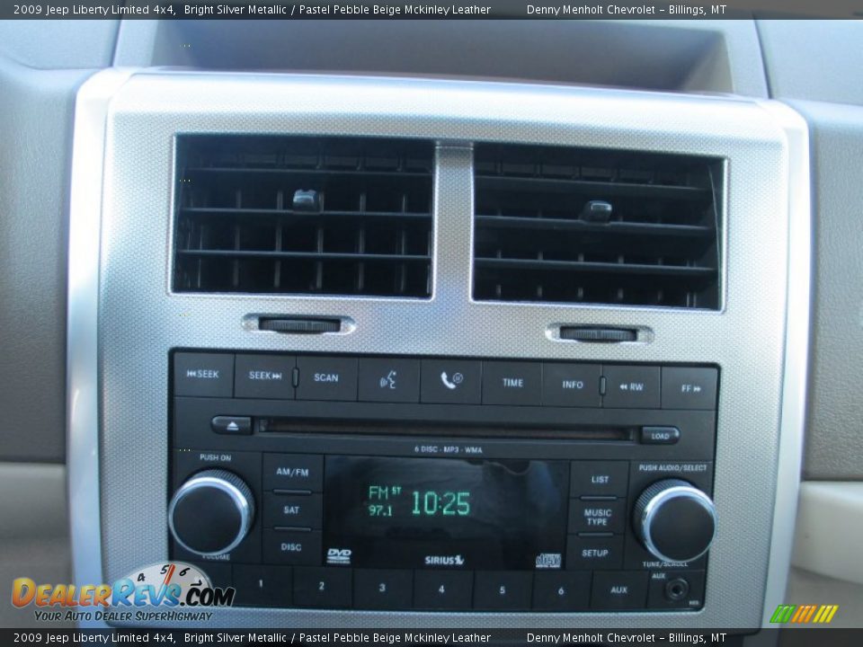 2009 Jeep Liberty Limited 4x4 Bright Silver Metallic / Pastel Pebble Beige Mckinley Leather Photo #17