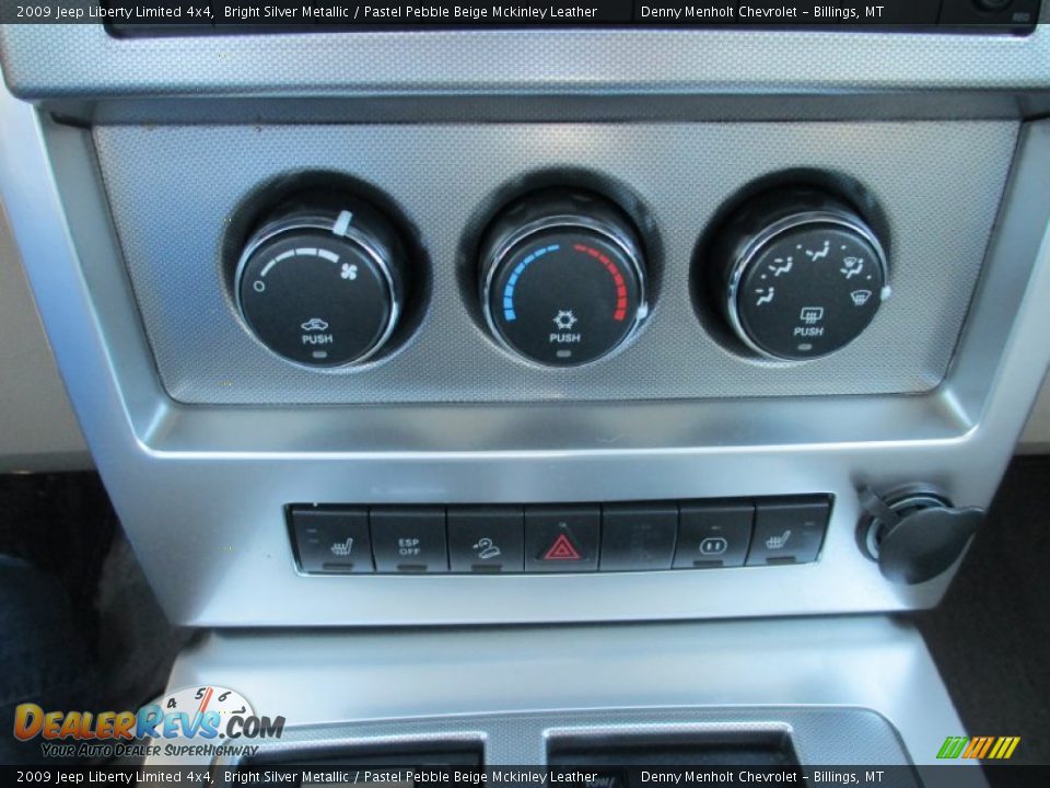 2009 Jeep Liberty Limited 4x4 Bright Silver Metallic / Pastel Pebble Beige Mckinley Leather Photo #18