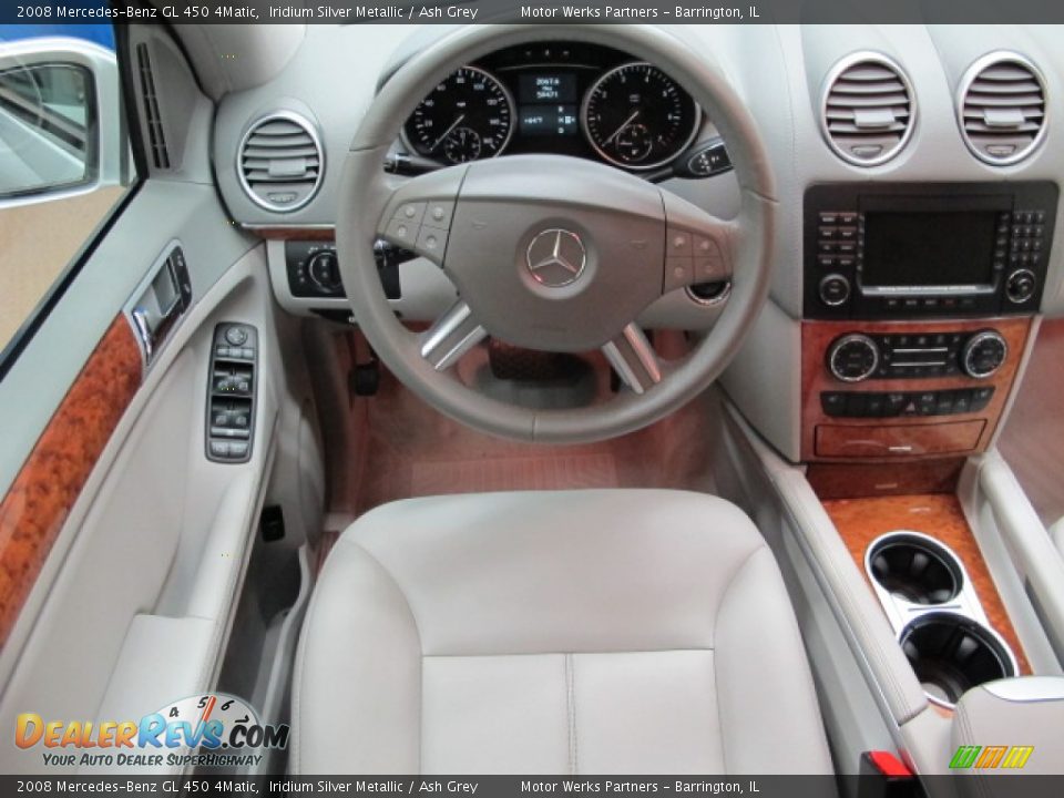 2008 Mercedes-Benz GL 450 4Matic Iridium Silver Metallic / Ash Grey Photo #27
