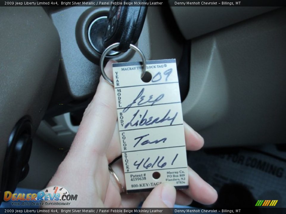2009 Jeep Liberty Limited 4x4 Bright Silver Metallic / Pastel Pebble Beige Mckinley Leather Photo #20