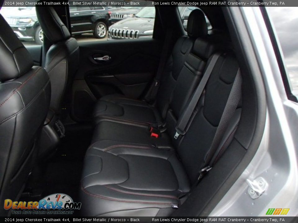 Rear Seat of 2014 Jeep Cherokee Trailhawk 4x4 Photo #11