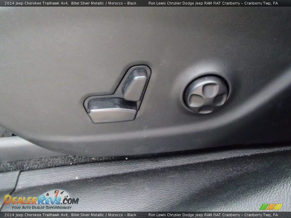 2014 Jeep Cherokee Trailhawk 4x4 Billet Silver Metallic / Morocco - Black Photo #14
