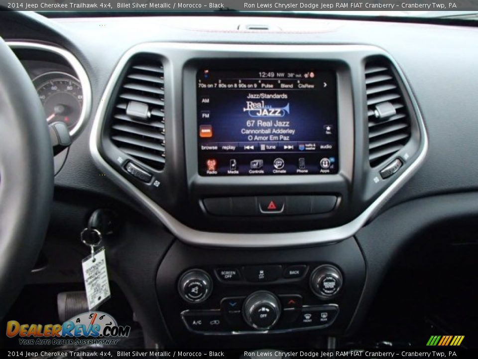 2014 Jeep Cherokee Trailhawk 4x4 Billet Silver Metallic / Morocco - Black Photo #15