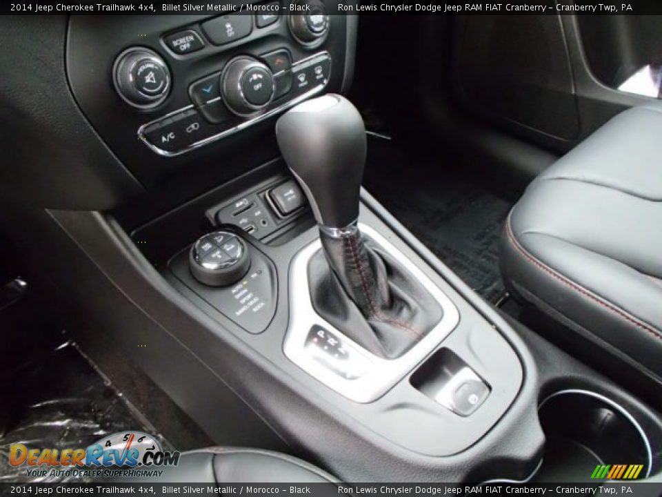 2014 Jeep Cherokee Trailhawk 4x4 Billet Silver Metallic / Morocco - Black Photo #16