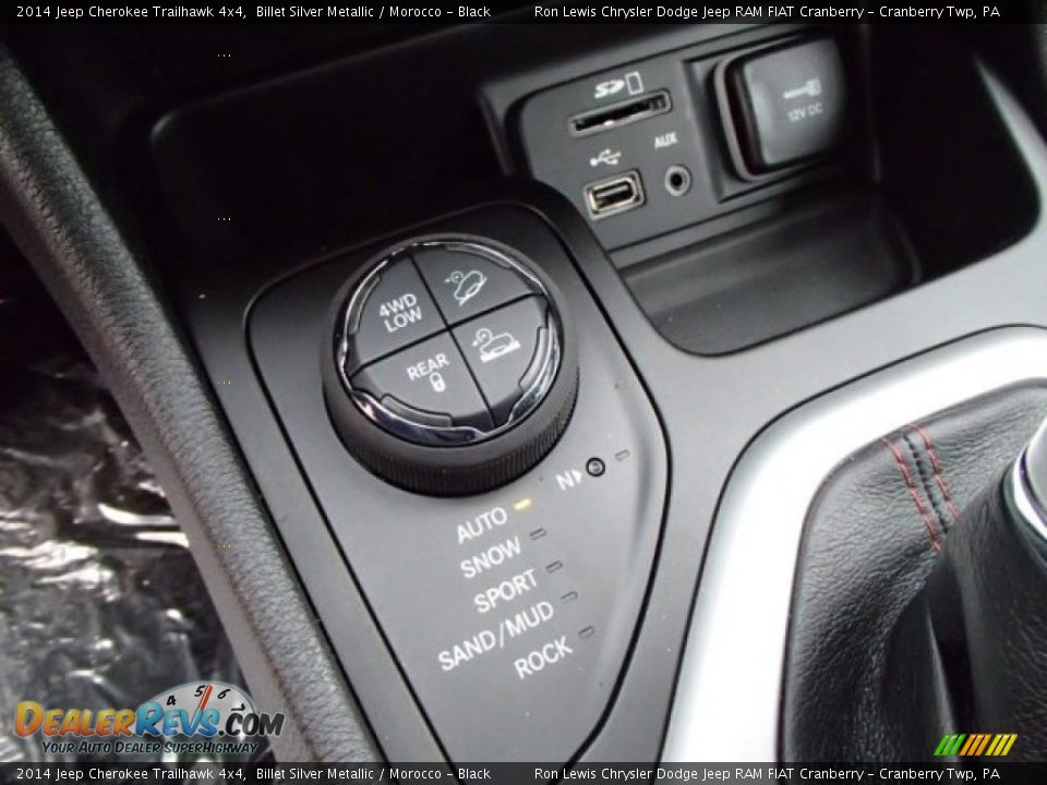 2014 Jeep Cherokee Trailhawk 4x4 Billet Silver Metallic / Morocco - Black Photo #17