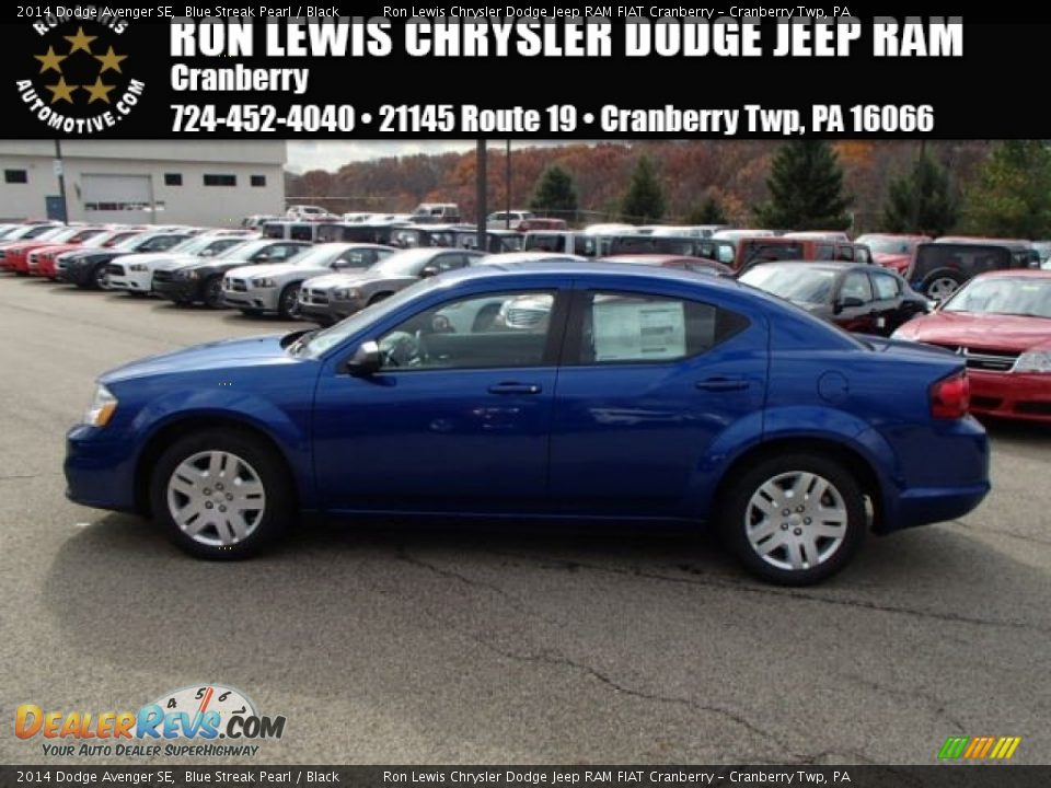 2014 Dodge Avenger SE Blue Streak Pearl / Black Photo #1