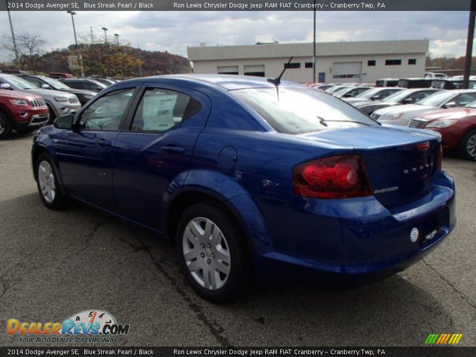 2014 Dodge Avenger SE Blue Streak Pearl / Black Photo #8