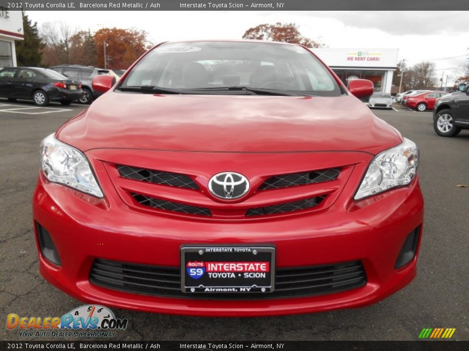 2012 Toyota Corolla LE Barcelona Red Metallic / Ash Photo #2