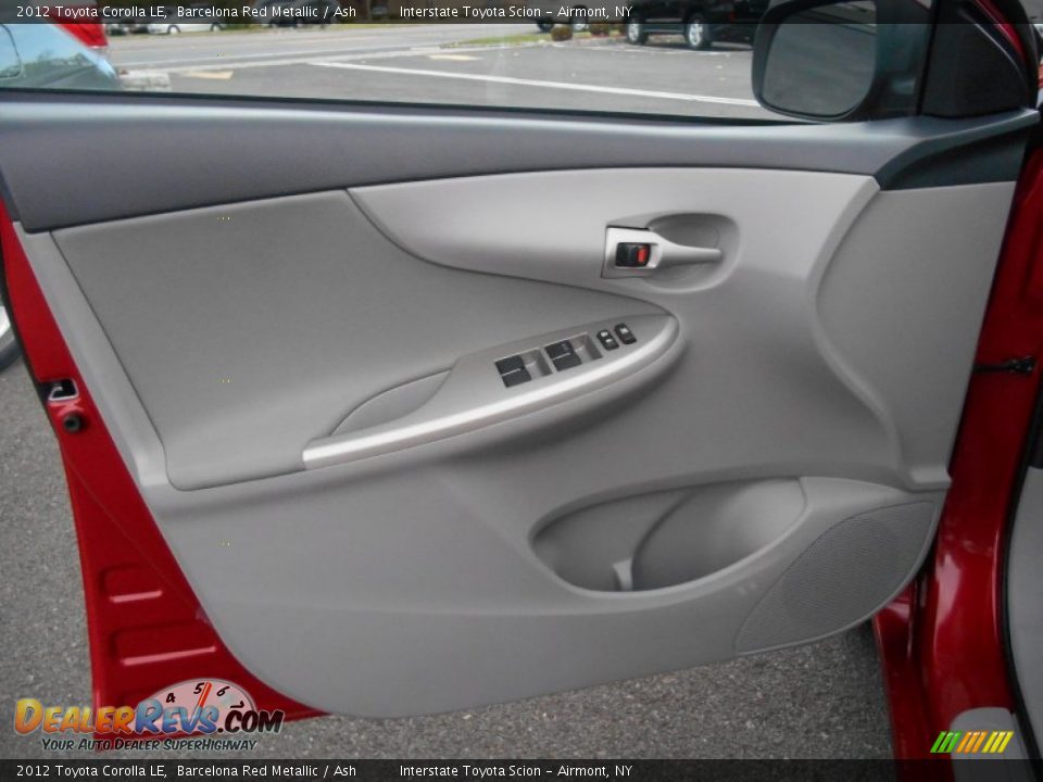 2012 Toyota Corolla LE Barcelona Red Metallic / Ash Photo #8