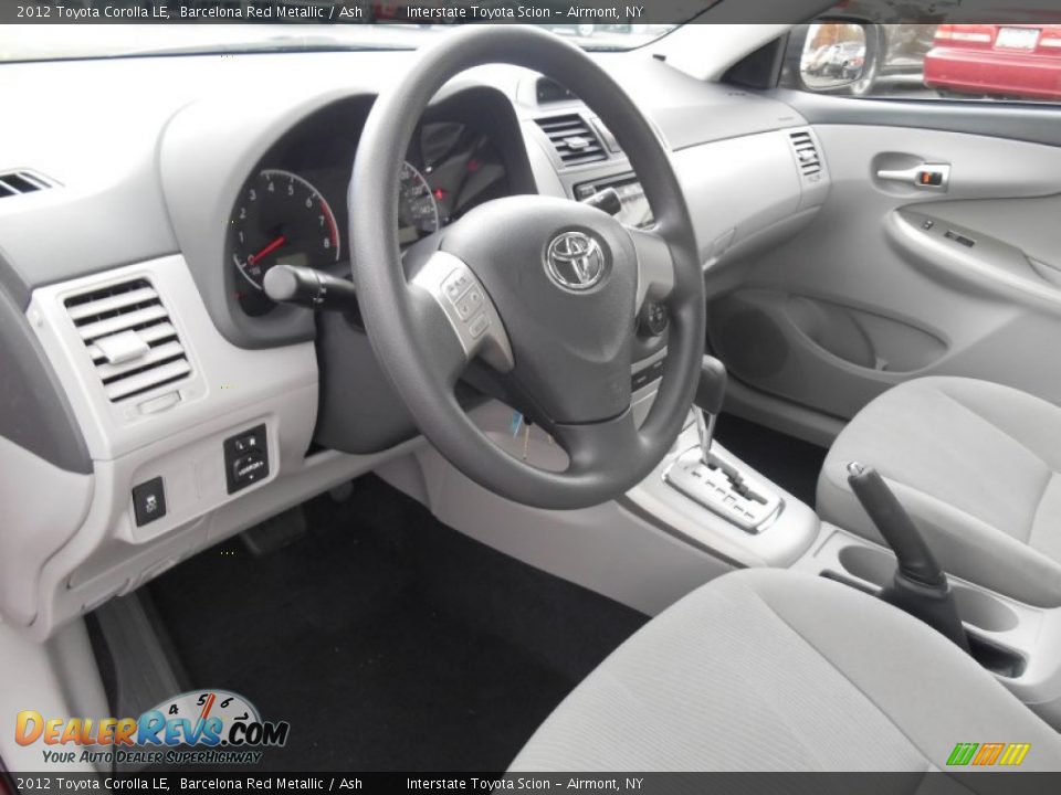 2012 Toyota Corolla LE Barcelona Red Metallic / Ash Photo #10
